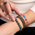 Candy Crush | Silver | Galaxy Glass Bead Bracelet